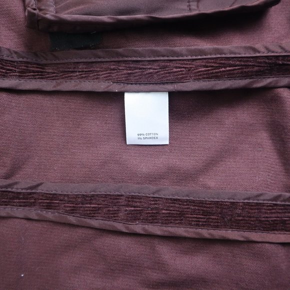 Halogen Blazer womens  Burgundy Cotton Corduroy  Size Medium - Picture 7 of 13
